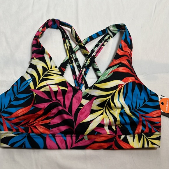 Id Ideology Women's Fern Low Impact Sports Bra, Fern Black, Large - Picture 4 of 10